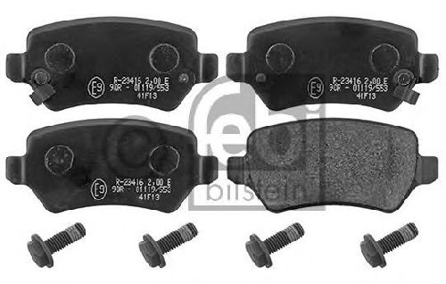 FEBI BILSTEIN 116153 - Brake Pad Set, disc brake Rear Axle