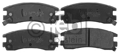 FEBI BILSTEIN 116154 - Brake Pad Set, disc brake Rear Axle