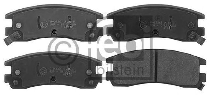 FEBI BILSTEIN 116154 - Brake Pad Set, disc brake Rear Axle