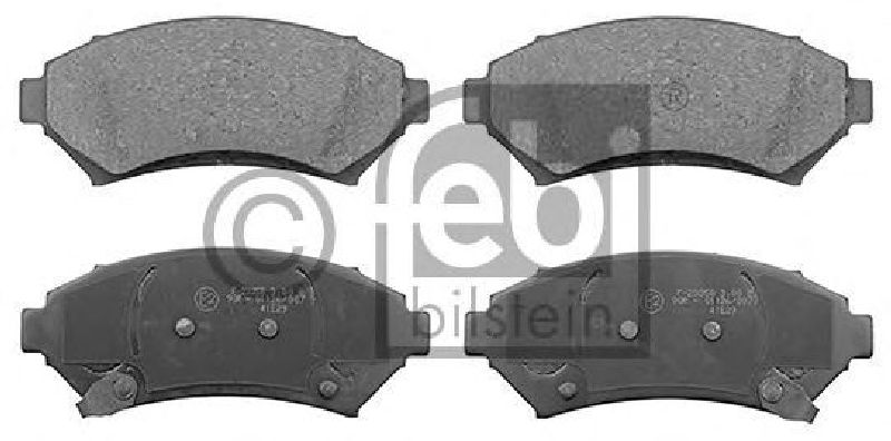 FEBI BILSTEIN 116156 - Brake Pad Set, disc brake Front Axle