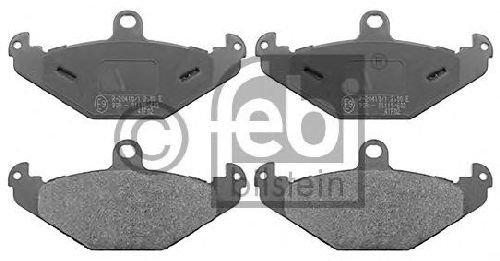 FEBI BILSTEIN 116158 - Brake Pad Set, disc brake Rear Axle OPEL