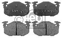 FEBI BILSTEIN 116161 - Brake Pad Set, disc brake Rear Axle PEUGEOT