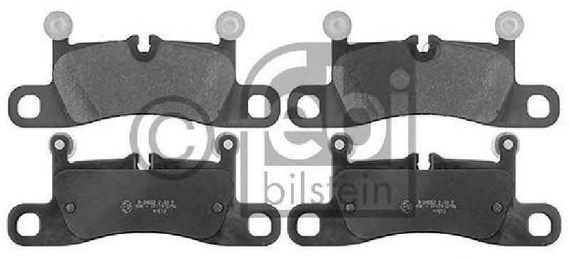 FEBI BILSTEIN 116169 - Brake Pad Set, disc brake Rear Axle PORSCHE