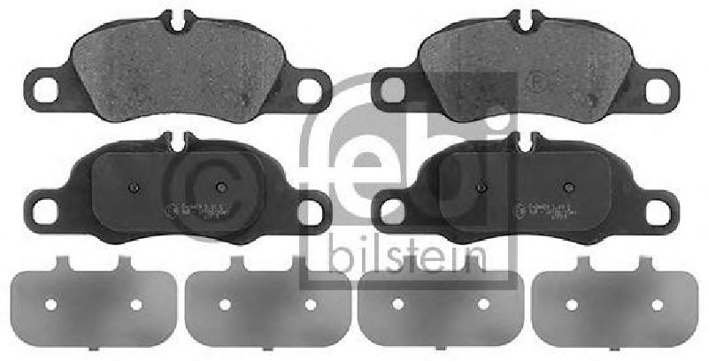 FEBI BILSTEIN 116172 - Brake Pad Set, disc brake Front Axle PORSCHE