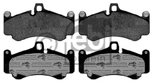 FEBI BILSTEIN 116173 - Brake Pad Set, disc brake Front Axle PORSCHE