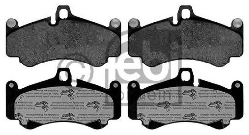 FEBI BILSTEIN 116173 - Brake Pad Set, disc brake Front Axle PORSCHE