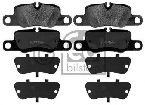 FEBI BILSTEIN 116174 - Brake Pad Set, disc brake Rear Axle PORSCHE