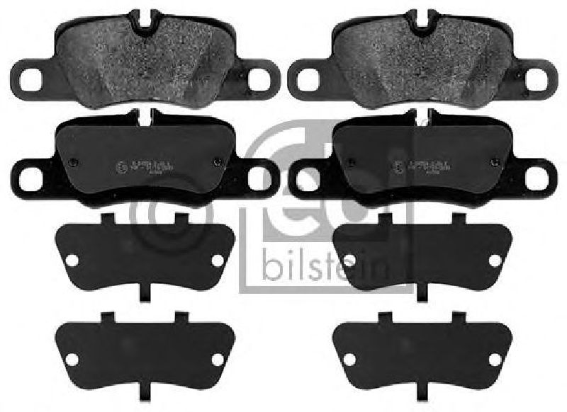 FEBI BILSTEIN 116174 - Brake Pad Set, disc brake Rear Axle PORSCHE