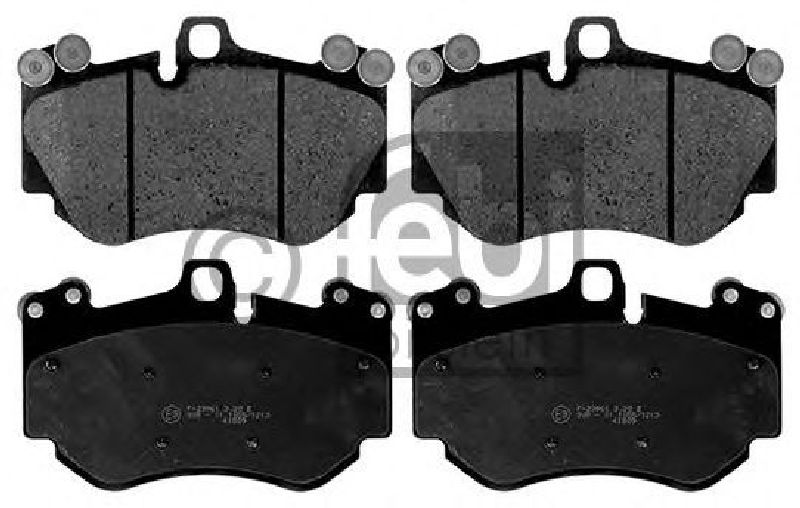 FEBI BILSTEIN 116176 - Brake Pad Set, disc brake Front Axle PORSCHE