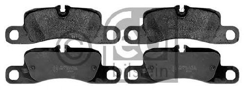 FEBI BILSTEIN 116177 - Brake Pad Set, disc brake Rear Axle PORSCHE