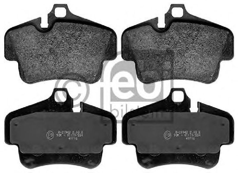 FEBI BILSTEIN 116178 - Brake Pad Set, disc brake Rear Axle PORSCHE