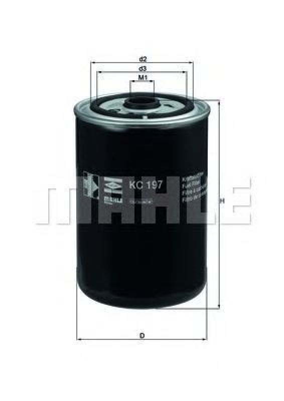 KC 197 KNECHT 76831309 - Fuel filter RENAULT TRUCKS