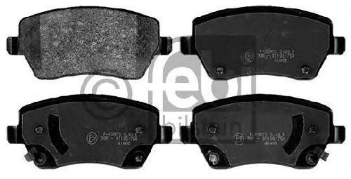 FEBI BILSTEIN 116199 - Brake Pad Set, disc brake Front Axle