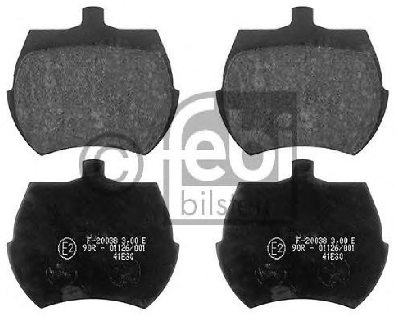 FEBI BILSTEIN 116201 - Brake Pad Set, disc brake Front Axle