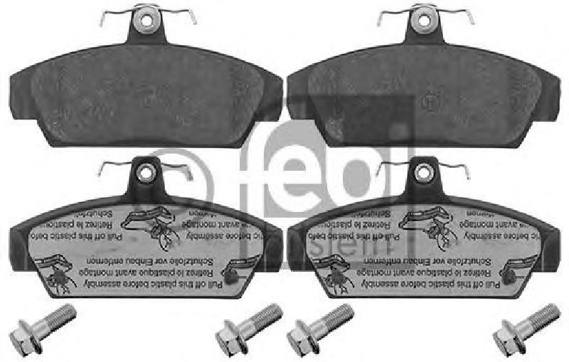 FEBI BILSTEIN 116202 - Brake Pad Set, disc brake Front Axle