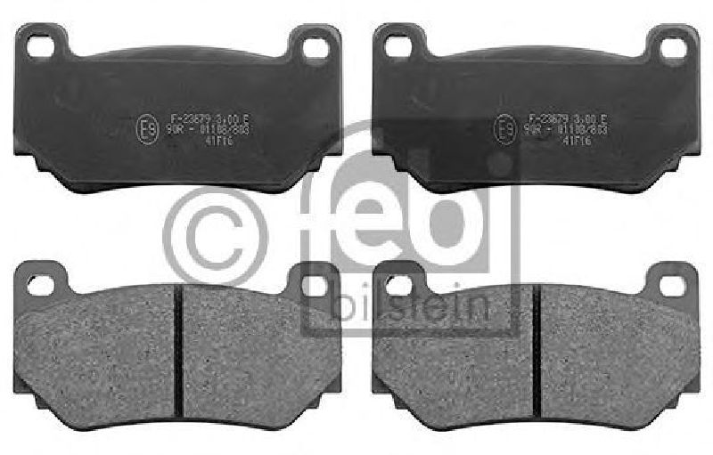 FEBI BILSTEIN 116203 - Brake Pad Set, disc brake Front Axle