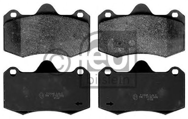 FEBI BILSTEIN 116207 - Brake Pad Set, disc brake Front Axle SEAT