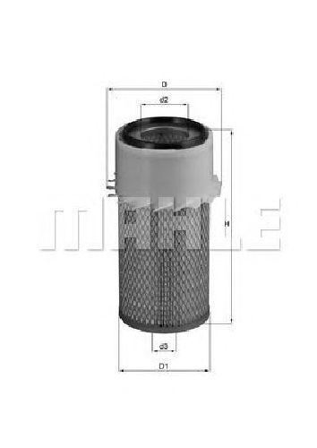 LX 16 KNECHT 77109515 - Air Filter LAND ROVER, HYUNDAI