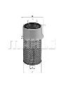 LX 16 KNECHT 77109515 - Air Filter LAND ROVER, HYUNDAI