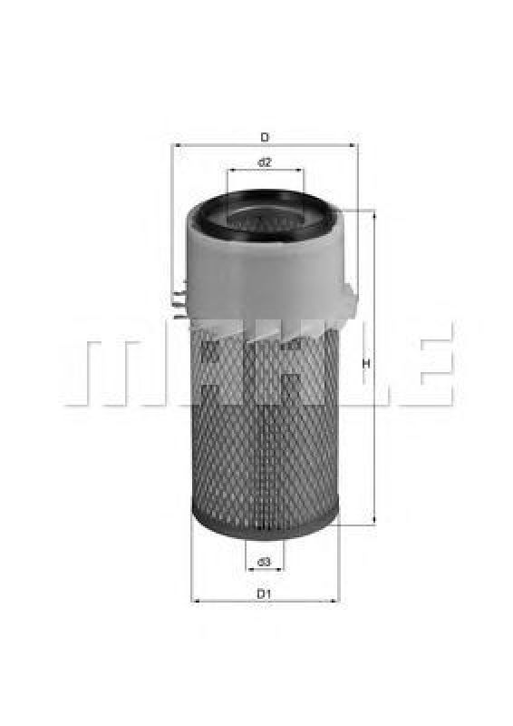 LX 16 KNECHT 77109515 - Air Filter LAND ROVER, HYUNDAI