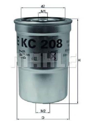 KC 208 KNECHT 76808307 - Fuel filter MITSUBISHI