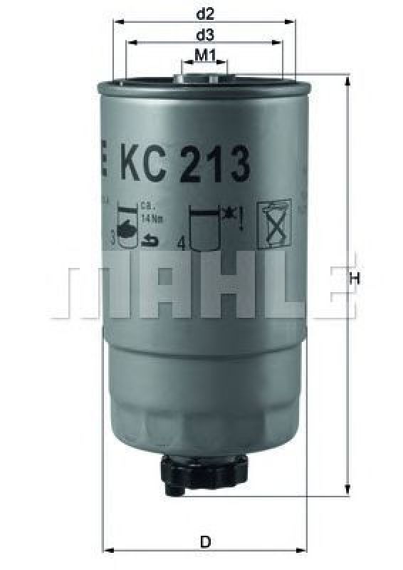 KC 213 KNECHT 70322421 - Fuel filter ALFA ROMEO