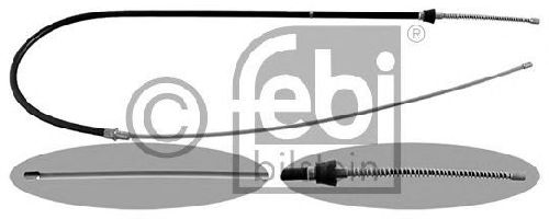 FEBI BILSTEIN 48302 - Cable, parking brake Left Rear | Right Rear VW, SEAT, SKODA